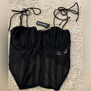 PrettyLittleThing Black Camisole Top